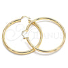 Oro Laminado Large Hoop, Gold Filled Style Polished, Golden Finish, 02.170.0235.60