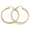 Oro Laminado Large Hoop, Gold Filled Style Polished, Golden Finish, 02.170.0235.60