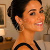 Oro Laminado Extra Large Hoop, Gold Filled Style Polished, Golden Finish, 02.170.0235.70