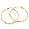 Oro Laminado Extra Large Hoop, Gold Filled Style Polished, Golden Finish, 02.170.0235.70