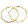 Oro Laminado Extra Large Hoop, Gold Filled Style Polished, Golden Finish, 02.170.0235.80