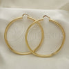 Oro Laminado Extra Large Hoop, Gold Filled Style Polished, Golden Finish, 02.170.0235.80