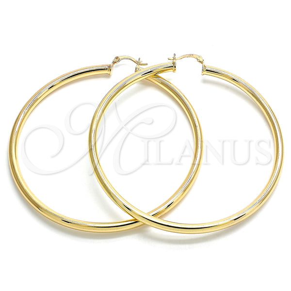 Gold Filled Hoop Earrings — Extra Large Hoop Polished 02. — main product view — SKU 133209 | Oro Laminado aretes de aro — Extra Large Hoop pulido 02. — SKU 133209