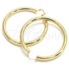 Oro Laminado Extra Large Hoop, Gold Filled Style Polished, Golden Finish, 02.170.0088.70