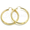 Oro Laminado Extra Large Hoop, Gold Filled Style Polished, Golden Finish, 02.170.0088.70