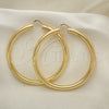 Oro Laminado Extra Large Hoop, Gold Filled Style Hollow Design, Polished, Golden Finish, 02.170.0088.80