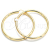 Oro Laminado Extra Large Hoop, Gold Filled Style Hollow Design, Polished, Golden Finish, 02.170.0088.90