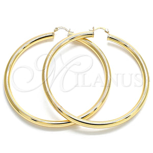 Gold Filled Hoop Earrings — Extra Large Hoop Hollow Design Polished 02. — main product view — SKU 133219 | Oro Laminado aretes de aro — Extra Large Hoop Hollow diseño pulido 02. — SKU 133219