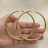 Oro Laminado Extra Large Hoop, Gold Filled Style Polished, Golden Finish, 02.170.0314.90