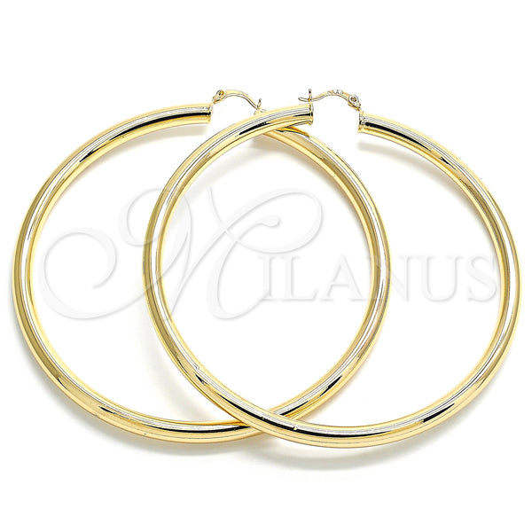 Gold Filled Hoop Earrings — Extra Large Hoop Polished 02. — main product view — SKU 133220 | Oro Laminado aretes de aro — Extra Large Hoop pulido 02. — SKU 133220