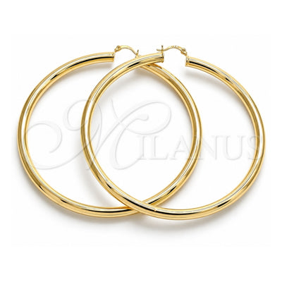Oro Laminado Extra Large Hoop, Gold Filled Style Polished, Golden Finish, 02.170.0314.90