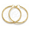 Oro Laminado Extra Large Hoop, Gold Filled Style Polished, Golden Finish, 02.170.0314.90