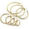 Oro Laminado Extra Large Hoop, Gold Filled Style Polished, Golden Finish, 02.170.0314.90
