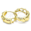 Oro Laminado Huggie Hoop, Gold Filled Style Polished, Golden Finish, 02.195.0115.20