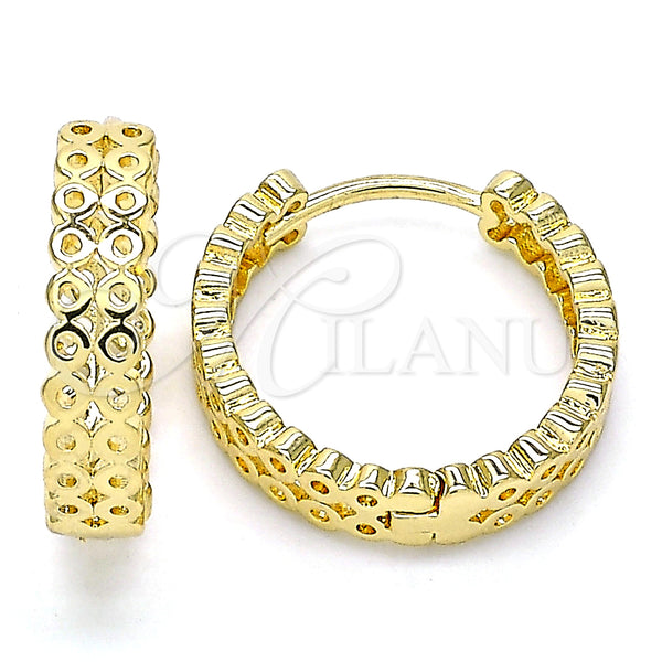 Gold Filled Hoop Earrings — Small Hoop Polished 02. — main product view — SKU 133266 | Oro Laminado aretes de aro — Small Hoop pulido 02. — SKU 133266