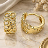 Oro Laminado Huggie Hoop, Gold Filled Style Polished, Golden Finish, 02.195.0117.15