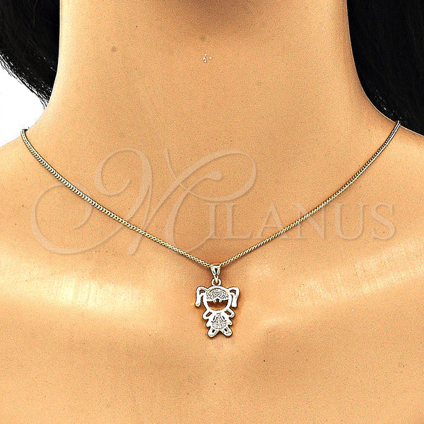 Gold Filled Ring — Earring and Pendant Adult Set Little Girl Design — alternate product view — SKU 133277 | Oro Laminado anillo — Earring and Pendant Adult Set Little Girl diseño — SKU 133277