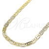 Oro Laminado Basic Necklace, Gold Filled Style Matte Finish, Golden Finish, 04.63.1365.20 (06 MM Thickness, 20 Inches Length)