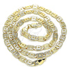 Oro Laminado Basic Necklace, Gold Filled Style Matte Finish, Golden Finish, 04.63.1365.20 (06 MM Thickness, 20 Inches Length)
