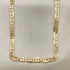 Oro Laminado Basic Necklace, Gold Filled Style Matte Finish, Golden Finish, 04.63.1365.20 (06 MM Thickness, 20 Inches Length)