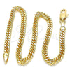 Oro Laminado Basic Anklet, Gold Filled Style Polished, Golden Finish, 04.63.1403.10 (Thickness, 10 Inches Length)