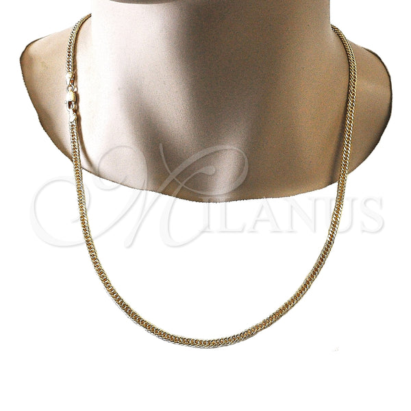 Gold Filled Necklace — Basic Necklace Polished 04.63. Thickness 24 Inches Length — alternate product view — SKU 133332 | Oro Laminado collar — básico Necklace pulido 04.63. Thickness 24 Inches Length — SKU 133332