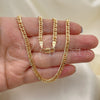 Oro Laminado Basic Necklace, Gold Filled Style Polished, Golden Finish, 04.63.1403.24 (Thickness, 24 Inches Length)