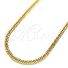 Oro Laminado Basic Necklace, Gold Filled Style Polished, Golden Finish, 04.63.1403.24 (Thickness, 24 Inches Length)