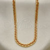 Oro Laminado Basic Necklace, Gold Filled Style Polished, Golden Finish, 04.63.1403.24 (Thickness, 24 Inches Length)