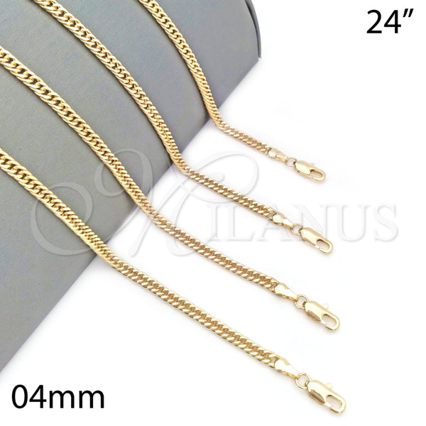 Gold Filled Necklace — Basic Necklace Polished 04.63. Thickness 24 Inches Length — main product view — SKU 133332 | Oro Laminado collar — básico Necklace pulido 04.63. Thickness 24 Inches Length — SKU 133332