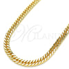 Oro Laminado Basic Necklace, Gold Filled Style Polished, Golden Finish, 04.63.1404.24 (06 MM Thickness, 24 Inches Length)