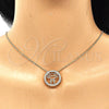 Oro Laminado Pendant Necklace, Gold Filled Style Little Girl Design, with White Micro Pave, Polished, Golden Finish, 04.156.0262.20 (02 MM Thickness, 20 Inches Length)