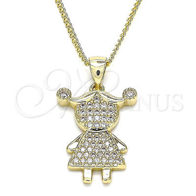 Collar de Oro Laminado 04.156.0275.20 por Mayoreo, vista principal del producto