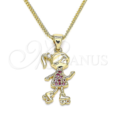 Collar de Oro Laminado 04.156.0280.20 por Mayoreo, vista principal del producto