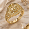 Oro Laminado Elegant Ring, Gold Filled Style Elephant Design, Polished, Golden Finish, 01.351.0010.08 (Size 8)