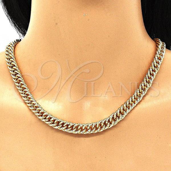 Gold Filled Bracelet — Necklace and Bracelet Diamond Cutting 06. — alternate product view — SKU 133456 | Oro Laminado brazalete — Necklace and Bracelet Diamond Cutting 06. — SKU 133456