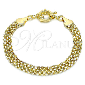 Gold Filled Bracelet — Basic Bracelet Polished 03. 07 MM Thickness 8 — main product view — SKU 133462 | Oro Laminado brazalete — básico Bracelet pulido 03. 07 MM Thickness 8 — SKU 133462
