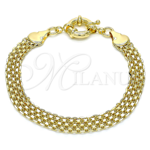 Gold Filled Bracelet — Basic Bracelet Polished 03. 07 MM Thickness 8 — main product view — SKU 133462 | Oro Laminado brazalete — básico Bracelet pulido 03. 07 MM Thickness 8 — SKU 133462