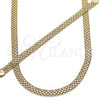 Oro Laminado Necklace and Bracelet, Gold Filled Style Polished, Golden Finish, 06.319.0006