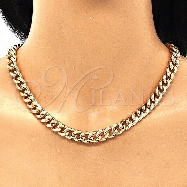 Gold Filled Bracelet — Necklace and Bracelet Miami Cuban Design Polished 06. — alternate product view — SKU 133465 | Oro Laminado brazalete — Necklace and Bracelet Miami Cuban diseño pulido 06. — SKU 133465