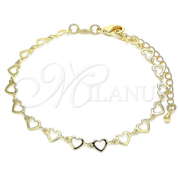 Gold-Filled Heart Bracelet 03.145.0011.08 — main product image — SKU 133481 | Pulsera de Oro Laminado 03.145.0011.08 — imagen principal del producto — SKU 133481