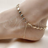Oro Laminado Fancy Anklet, Gold Filled Style Heart Design, Polished, Golden Finish, 03.145.0014.10 (06 MM Thickness, 10 Inches Length)