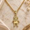 Oro Laminado Pendant Necklace, Gold Filled Style Little Girl Design, Polished, Golden Finish, 04.213.0195.20 (01 MM Thickness, 20 Inches Length)