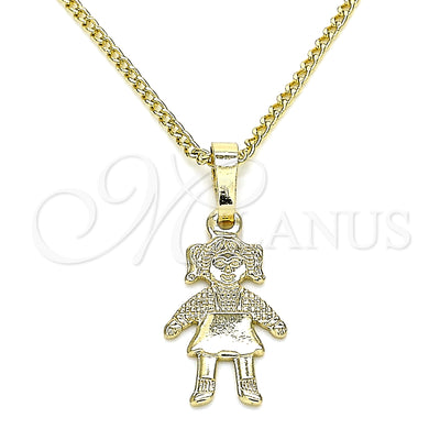 Gold Filled Gold-Filled Little Girl Necklace 04.213.0195.20 for wholesale, main product view