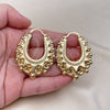 Oro Laminado Medium Hoop, Gold Filled Style Hollow Design, Polished, Golden Finish, 02.163.0123.40