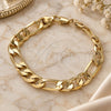 Oro Laminado Basic Bracelet, Gold Filled Style Figaro Design, Polished, Golden Finish, 03.213.0095.08 (09 MM Thickness, 8 Inches Length)