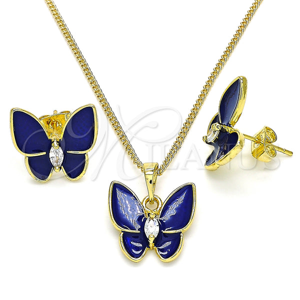 Gold Filled Ring — Earring and Pendant Adult Set Butterfly Design with — main product view — SKU 133687 | Oro Laminado anillo — Earring and Pendant Adult Set Butterfly diseño with — SKU 133687