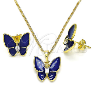 Gold Filled Ring — Earring and Pendant Adult Set Butterfly Design with — main product view — SKU 133687 | Oro Laminado anillo — Earring and Pendant Adult Set Butterfly diseño with — SKU 133687