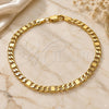 Oro Laminado Basic Bracelet, Gold Filled Style Figaro Design, Polished, Golden Finish, 04.319.0004.08 (04 MM Thickness, 8 Inches Length)
