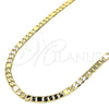 Oro Laminado Basic Necklace, Gold Filled Style Figaro Design, Polished, Golden Finish, 04.319.0004.16 (04 MM Thickness, 16 Inches Length)
